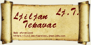 Ljiljan Tepavac vizit kartica